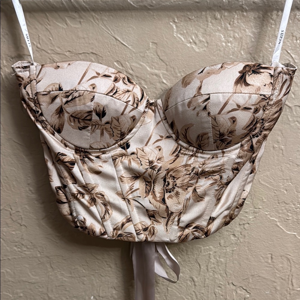 Floral Bustier Corset Top